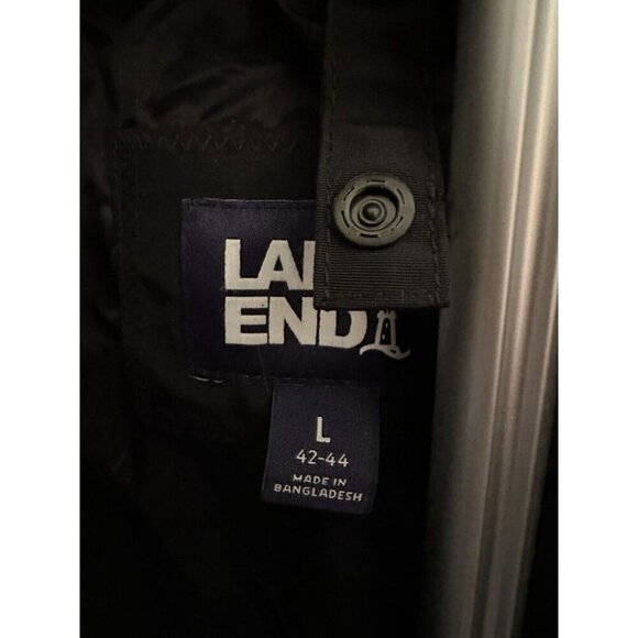 Land's End Men's Squall WindbreakerJacket Black Company LOGO L 42-44 READ - Picture 3 of 8